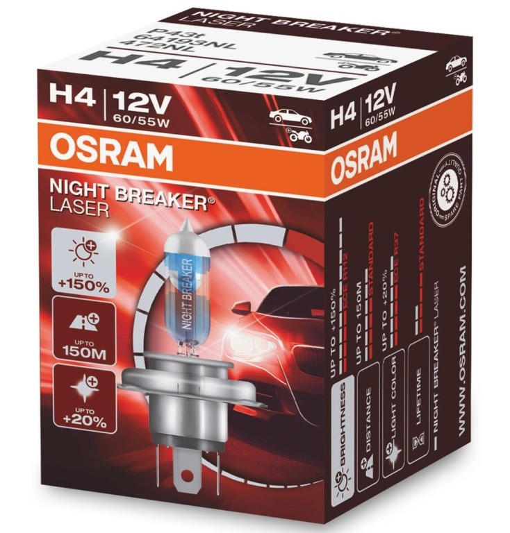 Bec Osram H4 12V 60/55W Night Breaker Laser Nextge