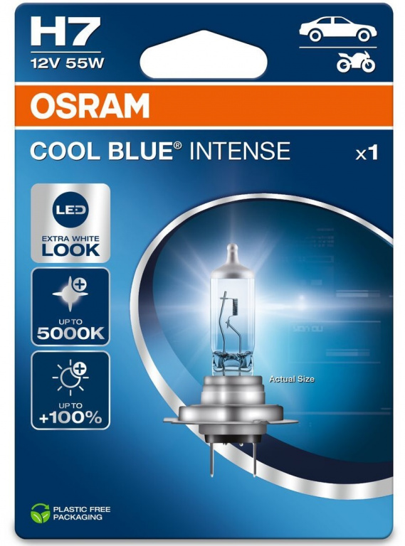 Bec Osram H7 12V 55W Cool Blue Intense Blister Nextgen 1 Buc 64210CBN-1BL