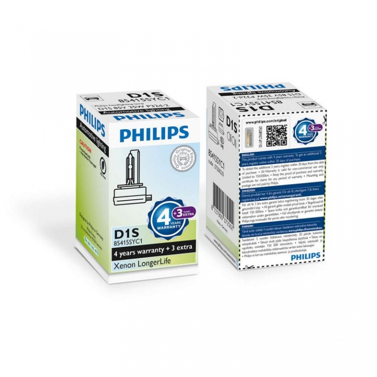 Bec Philips Xenon D1S Longerlife 35W 85V 85415SYC1 7 Ani Garantie !!!