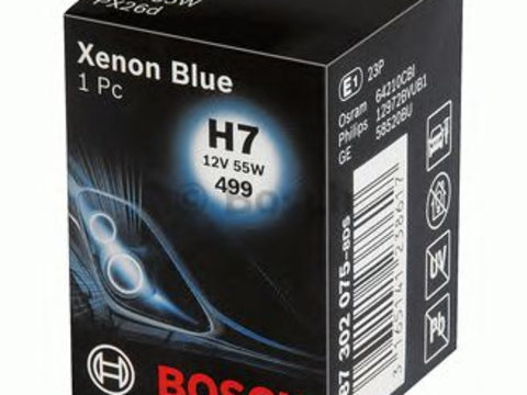 Bec proiector ceata H7 12V/55W PX26D XENON BLUE - Cod intern: W20268610 - LIVRARE DIN STOC in 24 ore!!! - ATENTIE! Acest produs nu este returnabil!