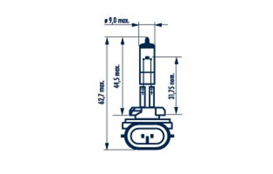 Bec, proiector ceata NARVA 480423000 la masina CHEVROLET AVEO hatchback (T300) 2011 2012 2013 2014 2015 2016 2017 2018