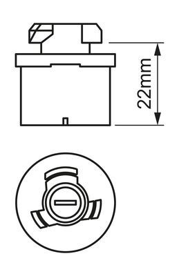 Bec semnalizator 1 987 302 024 BOSCH pentru Hyundai Ix20 Kia Sportage Hyundai Ix35 Hyundai Tucson Hyundai I30 Hyundai Click Hyundai Getz Hyundai Tb Hyundai I20