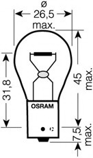 Bec semnalizator 7507DC-02B OSRAM pentru Opel Corsa Renault Megane Bmw Seria 3 Ford C-max Ford Grand Alfa romeo 164 Alfa romeo 168 Vw Passat Renault Gran Nissan Almera CitroEn C4 Mercedes-benz Limuzina Mercedes-benz E-class