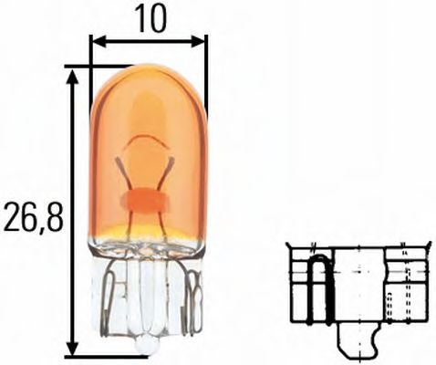 Bec, semnalizator CITROËN C4 limuzina (2006 - 2016) HELLA 8GP 003 594-541