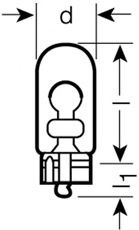 Bec, semnalizator FIAT PANDA (169) (2003 - 2016) OSRAM 2825ULT