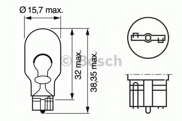 Bec, semnalizator FORD FUSION (JU_) (2002 - 2012) BOSCH 1 987 302 205