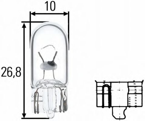 Bec, semnalizator FORD KA (RU8) (2008 - 2016) HELLA 8GP 003 594-121