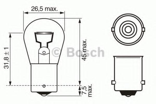 Bec, semnalizator FORD PUMA (EC_) (1997 - 2002) BOSCH 1 987 302 201