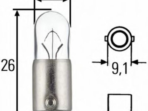 Bec, semnalizator MAZDA MX-5   (NA) (1989 - 1998) HELLA 8GP 002 067-121