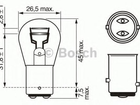 Bec, semnalizator MAZDA RX 7 Mk II (FC) (1985 - 1991) BOSCH 1 987 302 202