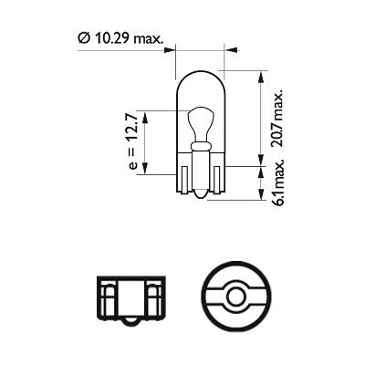 Bec, semnalizator PHILIPS 13961CP