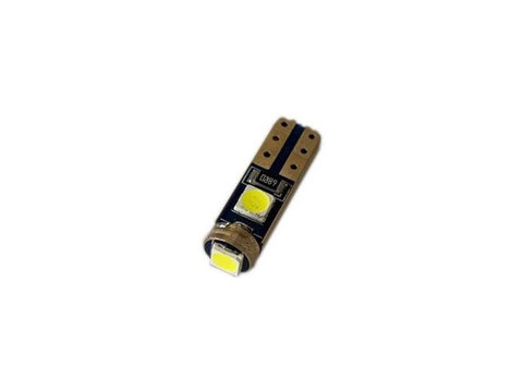 Bec T5 1LED-3030 12V CANBUS / nonpolar 80 lumen Rosu AL-130120-8