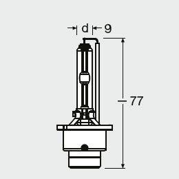 Bec Xenon 42v D4s 4150 K Xenarc Original Osram Ams