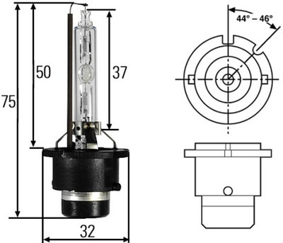 Bec xenon D2S marca MTR Putere nominala 35 W Tempe