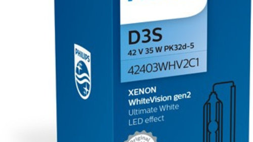 Bec xenon D3S 35W 12V/24V42V WHITE VISIO