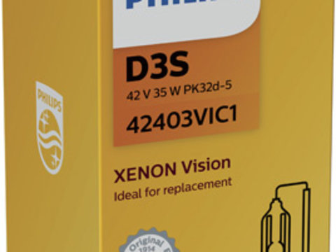 BEC XENON D3S 42V 35W PK32D-5 (cutie) PHILIPS 42403VIC1 PHILIPS