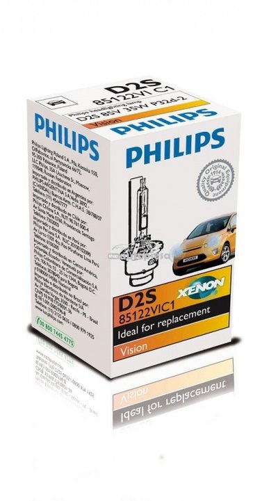 Bec Xenon Philips D2S Vision 85V 35W 85122VIC1 pie