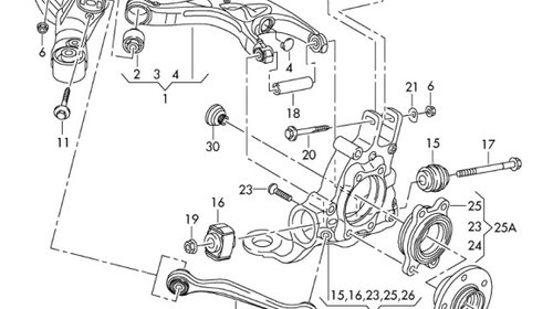 Bieleta antiruliu fata Audi A4 B8 2.0 TD