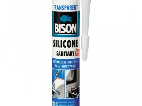 Bison Silicon Sanitar Transparent 280ML 423006