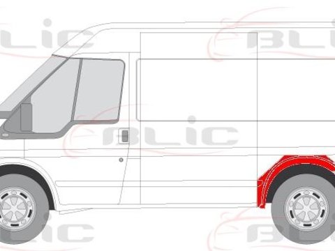 Blic panel reparatie aripa stanga spate pt ford transit 2000-2014 model scurt