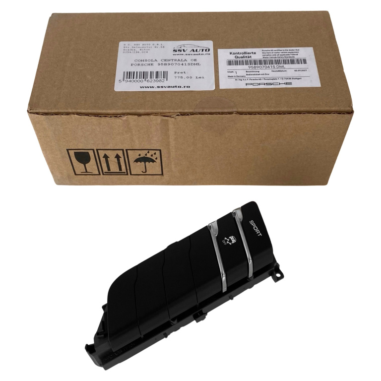 Bloc Comanda Buton Sport / ESP Consola Centrala Stanga Oe Porsche Macan 95B 2014→ 95B907041SDML