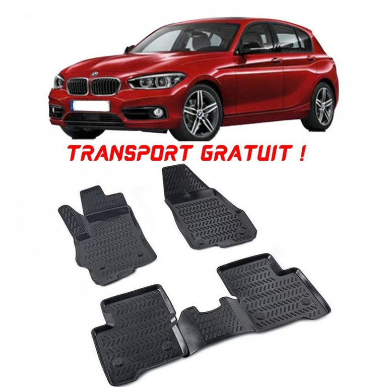 Bmw 1 Class II F20 / F21 2011-2019 Set 4 covorase auto din cauciuc tip tavita premium line 3D - Transport Gratuit! 74441-UMB209-D1