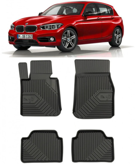 Bmw Seria 1 F20 Din 10.2011 - 06.2019, Hatchback , Set Covorase Auto Tip Tavita Premium 3D, din cauciuc 77407794*3-C1454