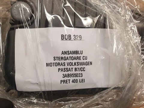 BOB329 Ansamblu stergator cu motoras VW Passat B7 / CC 3AB955023 3AB 955 023