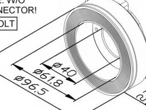 Bobina ambreiaj magnetic compresor AUDI A4 8D2 B5 NRF 38447 PieseDeTop