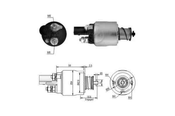 Bobina cuplare electromotor SEAT ALTEA 5P1 ERA 227062