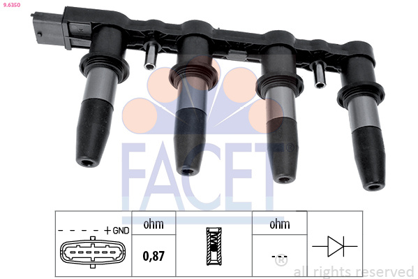 Bobina de inductie # Alfa romeo 159 2005 2006 2007 2008 2009 2010 2011 # 9 6350 # FACET