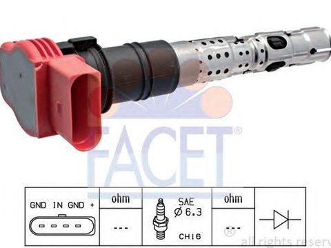 Bobina de inductie AUDI A4 8E2 B6 FACET FA 9.6333