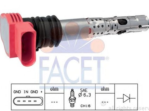 Bobina de inductie AUDI A4 8E2 B6 FACET FA 9.6336