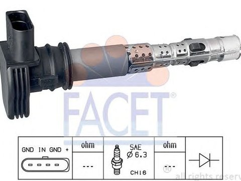 Bobina de inductie AUDI A4 8K2 B8 FACET FA 9.6326