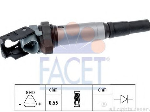 Bobina de inductie BMW 5 (F10, F18) (2009 - 2016) FACET 9.6507