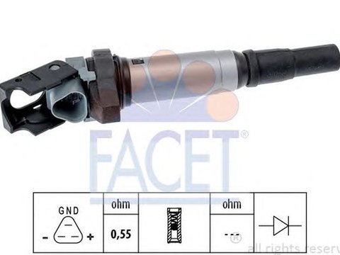 Bobina de inductie BMW 5 F10 F18 FACET FA 9.6507