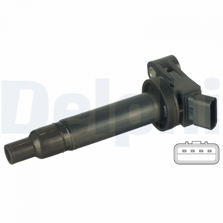 Bobina de inductie DELPHI GN10536-12B1 pentru TOYOTA CAMRY limuzina (_V3_) 1MZ-FE 2995cc 192cp 141kW 2001 2002 2003 2004 2005 2006