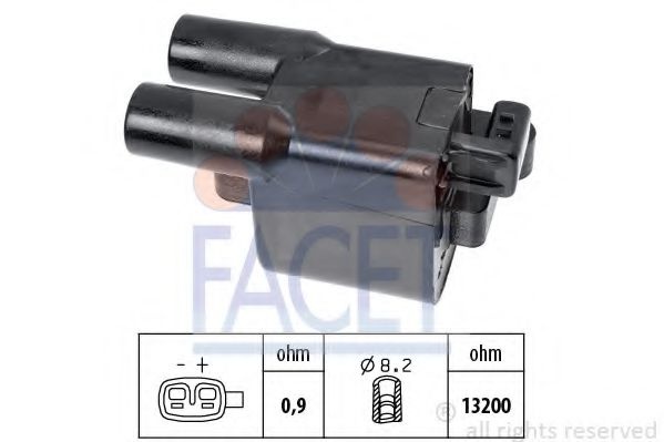 Bobina de inductie HYUNDAI SANTA FE I (SM) (2000 - 2006) FACET 9.6479 piesa NOUA