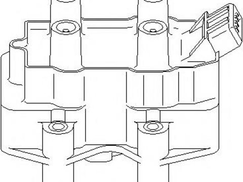 Bobina de inductie PEUGEOT 106 (1A, 1C), Citroen ZX (N2), PEUGEOT 205 Mk II (20A/C) - TOPRAN 720 307