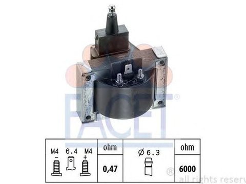 Bobina de inductie RENAULT MEGANE Scenic JA0 1 FACET FA 9.6007