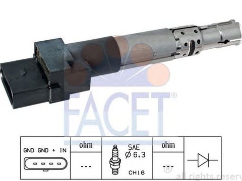 Bobina de inductie VW EOS 1F7 1F8 FACET FA 9.6334