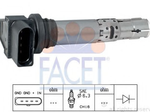 Bobina de inductie VW TOURAN (1T3) (2010 - 2015) FACET 9.6374