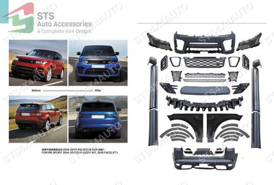 BODY KIT COMPLET CU FARURI RANGE ROVER SPORT L494 