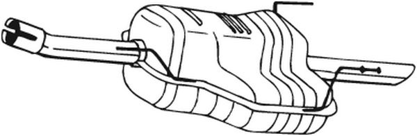 BOSAL Toba esapament finala 185-491 model OPEL ASTRA G CLASSIC Caravan (F35) Z 16 XEP 1598cc 103cp 76kW 2004 2005 2006 2007 2008 2009