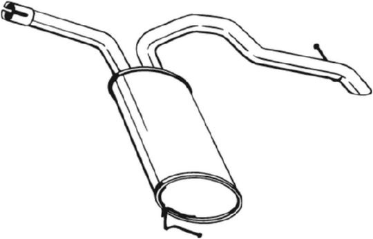 BOSAL Toba esapament finala 281-877 pentru VAUXHALL VIVARO A bus (X83) M9R 780; M9R 782; M9R 784; M9R 788; M9R 630; M9R 786; M9R 692 1995cc 114cp 84kW 2006 2007 2008 2009 2010 2011 2012 2013 2014