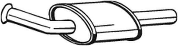 BOSAL Toba esapament intermediara 200-811 la masina RENAULT TWINGO I (C06_) D4F 702 1149cc 75cp 55kW 2001 2002 2003 2004 2005 2006 2007