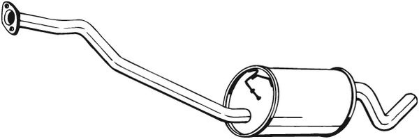 BOSAL Toba esapament intermediara 281-845 pentru masina FORD TRANSIT CONNECT (P65_, P70_, P80_) HCPA; HCPB; P9PA; P9PB; P9PC; P9PD; R3PA; RWPE; RWPF; HCPC; HCPD 1753cc 90cp 66kW 2002 2003 2004 2005 2006 2007 2008 2009 2010 2011 2012 2013