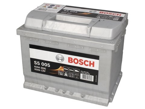 Bosch baterie s5 63ah 610a plus pe dreapta
