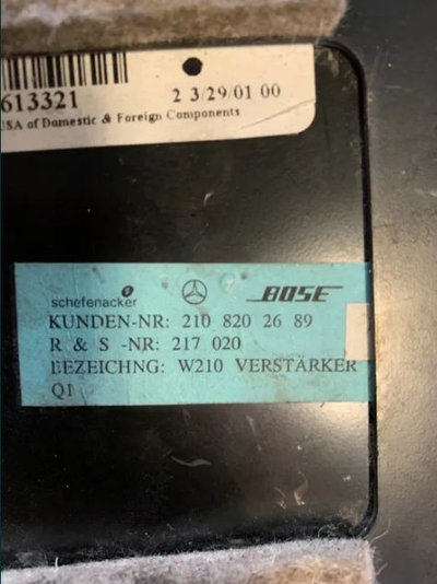 BOSE Amplificator MERCEDES W210