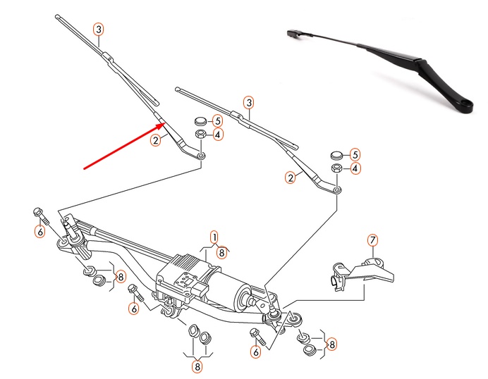 Brat stergator dr fata Audi Q5